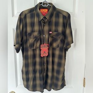 Dixxon Men’s Bamboo Short-sleeve Button Up Shirt The Corps Medium